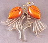 BP88 lucite/bakelite lovebirds pin